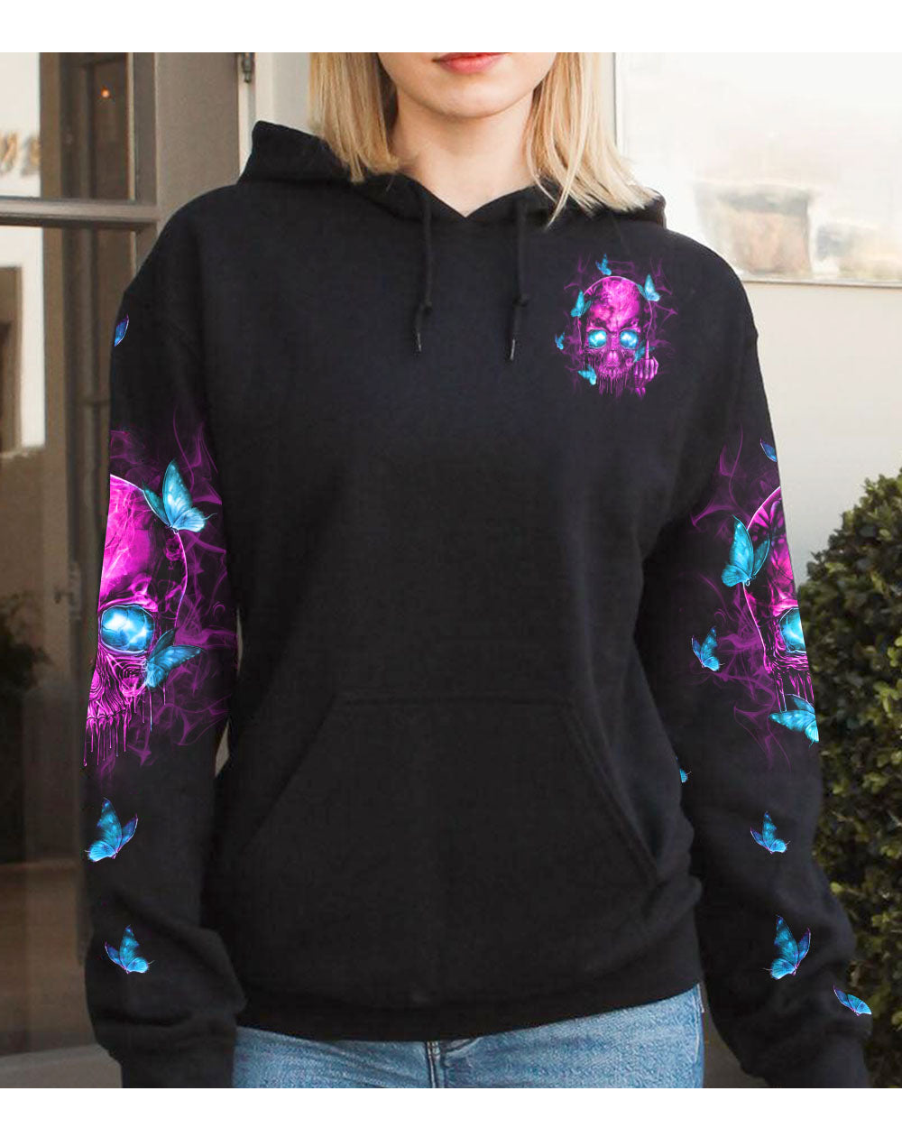 My Give A F Is Broken Skull Hoodie - Wonder Print Shop