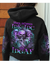 Stuck Between IDK IDC IDGAF Black Skull Hoodie