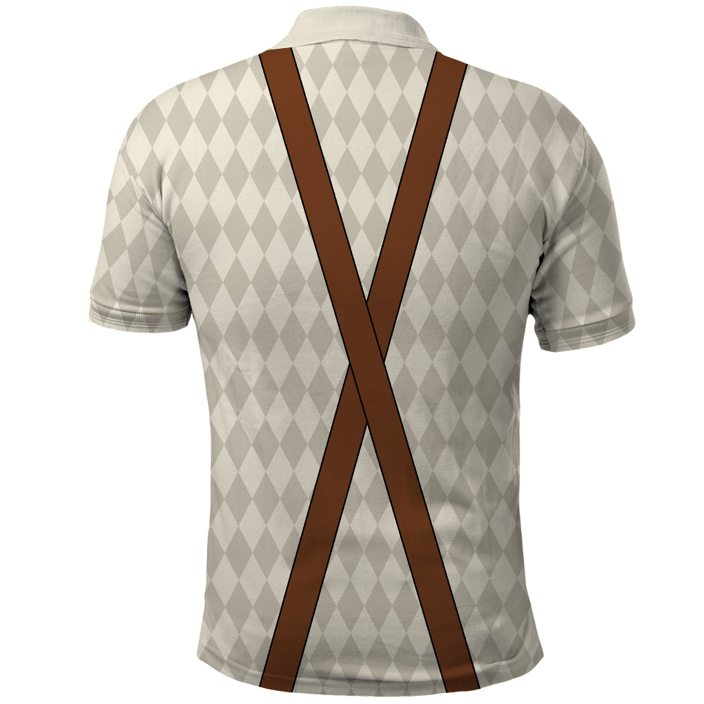 Lederhosen Costume Combo Polo Shirt and Men's Shorts Simple Style LT03