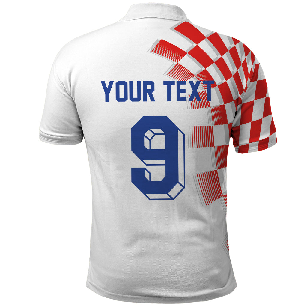 Custom Croatia Football Combo Polo Shirt and Men's Shorts Inspired by Retro Style LT03