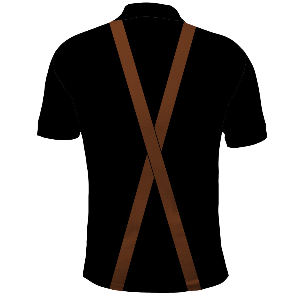 Lederhosen Costume Combo Polo Shirt and Men's Shorts Simple Style LT03