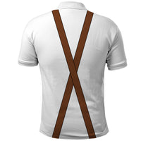 Lederhosen Costume Combo Polo Shirt and Men's Shorts Simple Style LT03