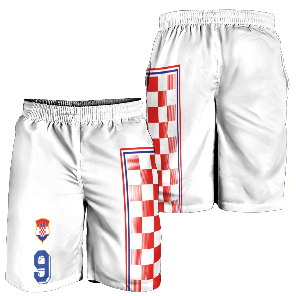 Custom Croatia Football Combo Polo Shirt and Men's Shorts Inspired by Retro Style LT03