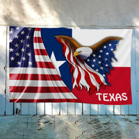 Premium Texas Eagle America Patriotic US Grommet Flag
