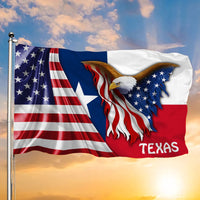 Premium Texas Eagle America Patriotic US Grommet Flag