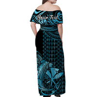 hawaii-hammerhead-shark-off-shoulder-long-dress-polynesian-kakau-with-kanaka-turquoise