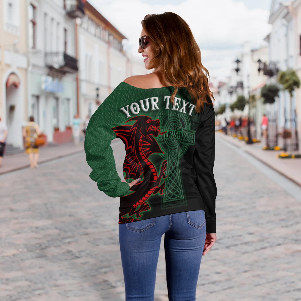 custom-ireland-off-shoulder-sweater-the-shamrock-celtic-cross-mix-dragon