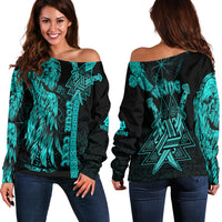 custom-viking-off-shoulder-sweater-valknut-raven-symbol-celtic-vegvisir-cyan-color