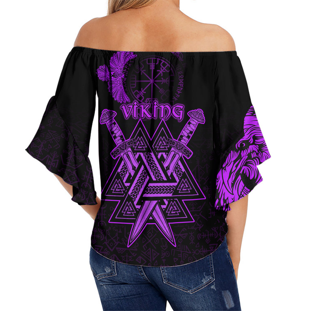 custom-viking-off-shoulder-waist-wrap-top-valknut-raven-symbol-celtic-vegvisir-purple-color