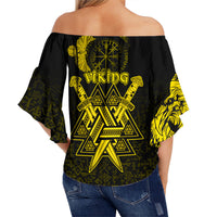 custom-viking-off-shoulder-waist-wrap-top-valknut-raven-symbol-celtic-vegvisir-yellow-color