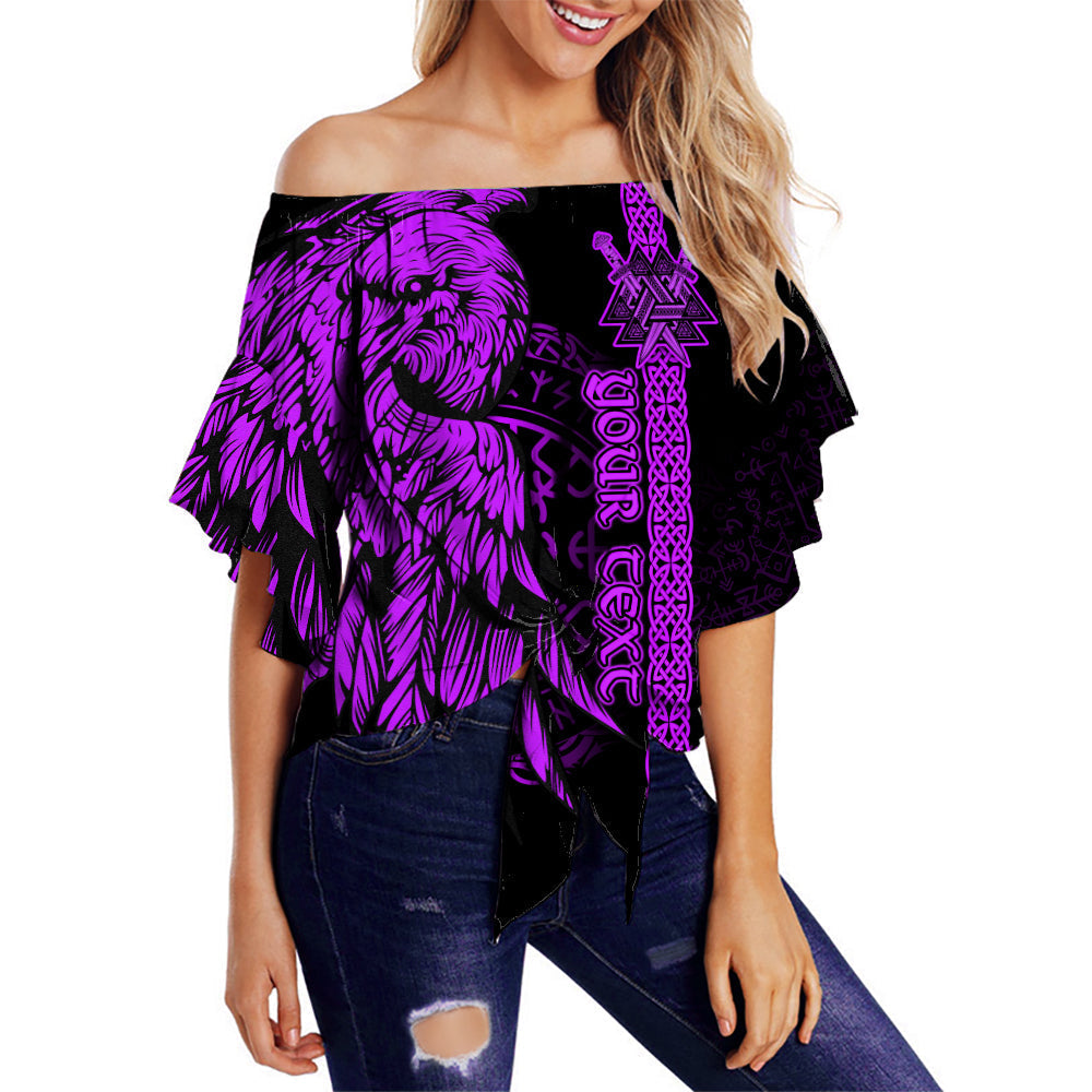 custom-viking-off-shoulder-waist-wrap-top-valknut-raven-symbol-celtic-vegvisir-purple-color