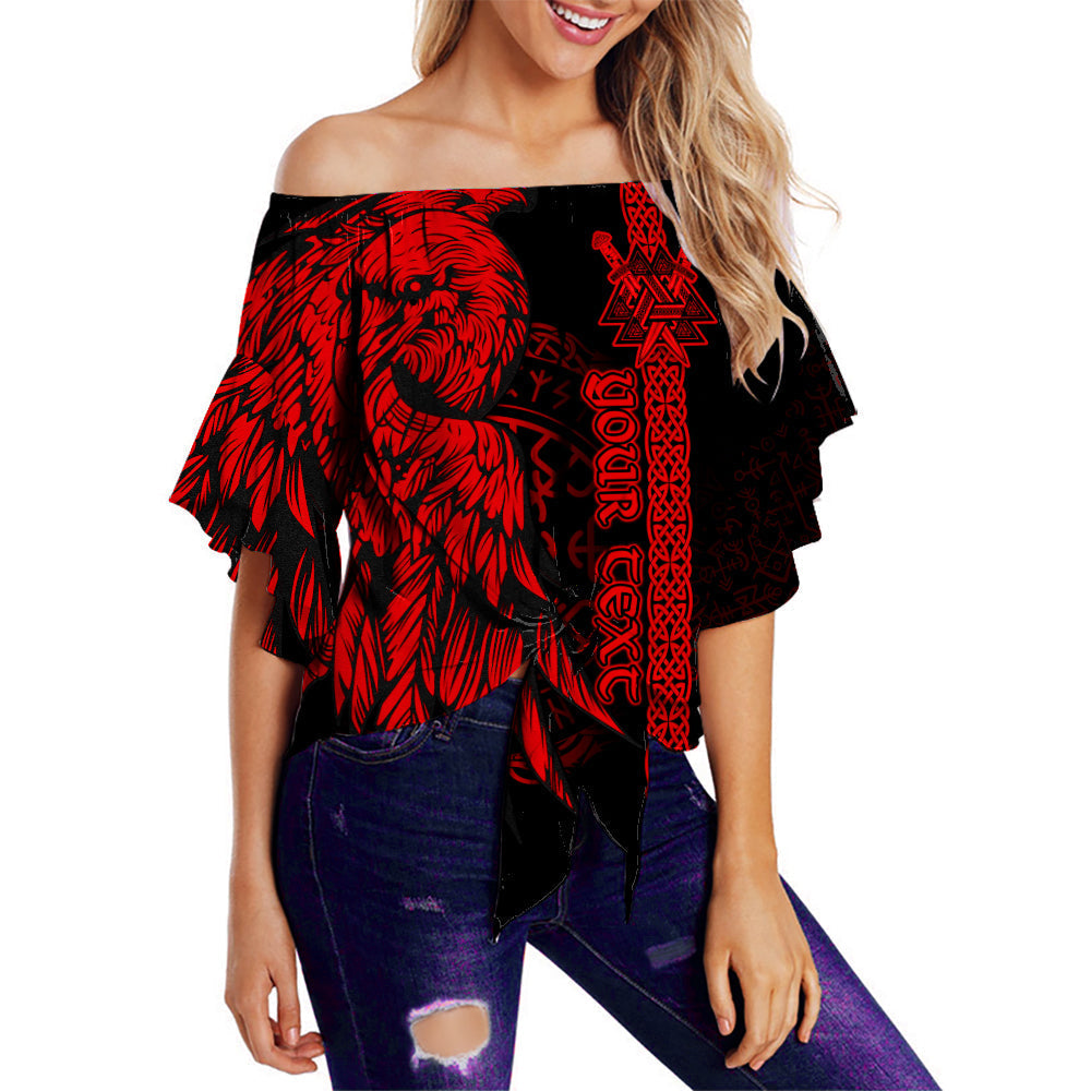 custom-viking-off-shoulder-waist-wrap-top-valknut-raven-symbol-celtic-vegvisir-red-color