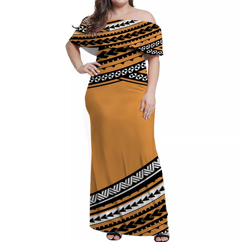 polynesian-off-shoulders-long-dress-simple-gold-no1