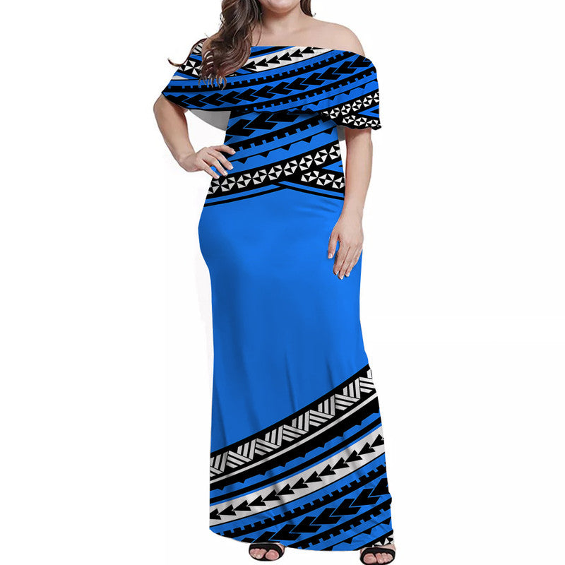 polynesian-off-shoulders-long-dress-simple-blue