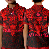custom-viking-odin-polo-shirt-kid-celtic-knot-viking-head-with-axes-magical-runes-signs-red-color