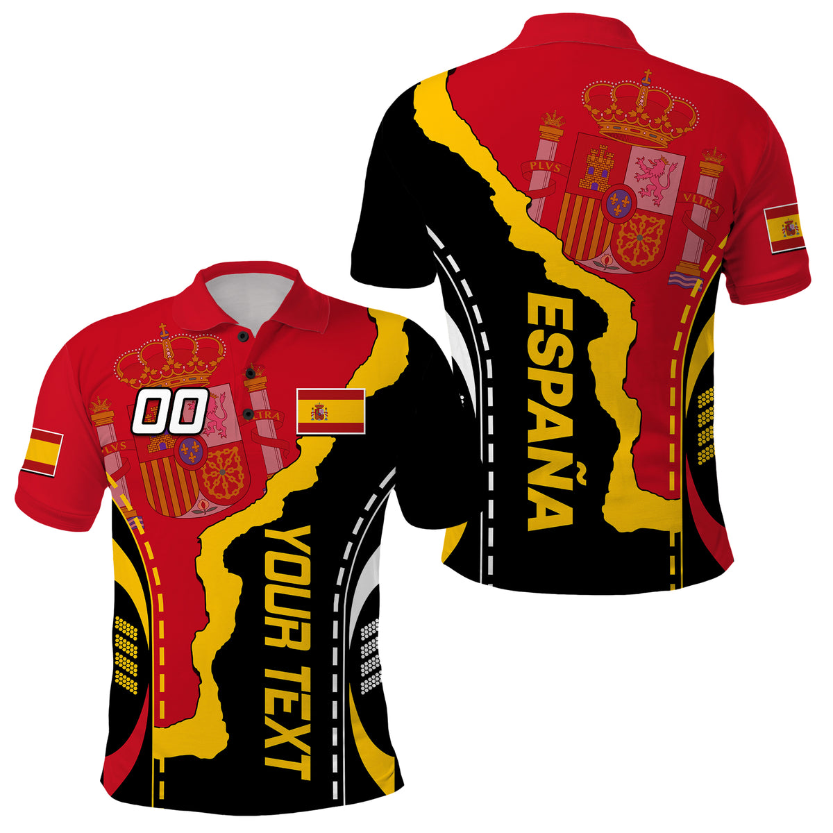 Custom Spain Polo Shirt La Rojita Football Go Champions - Wonder Print Shop