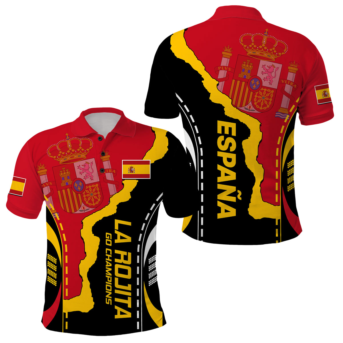 Spain Polo Shirt La Rojita Football Go Champions - Wonder Print Shop