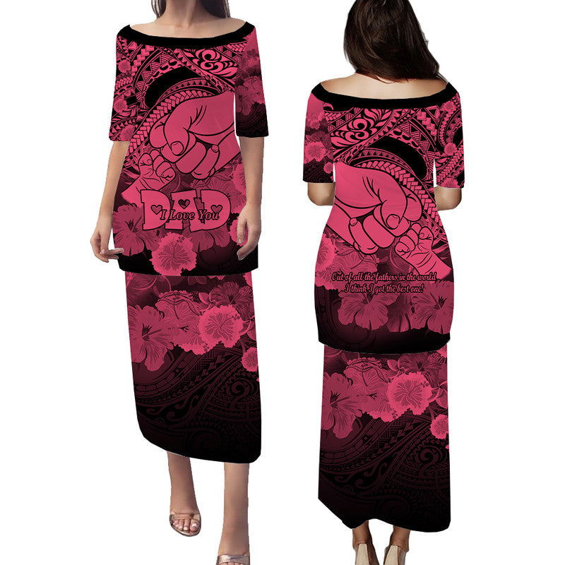 polyneisian-pride-happy-father-day-puletasi-dress-i-love-you-dad-polynesian-tribal-pink