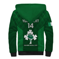 Personalised Ireland Rugby Sherpa Hoodie 2023 Go Irish Shamrock World Cup - Wonder Print Shop