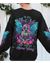 In The Next Life Skull Karma Fairy Black Sweatshirt - Wonder Print Shop