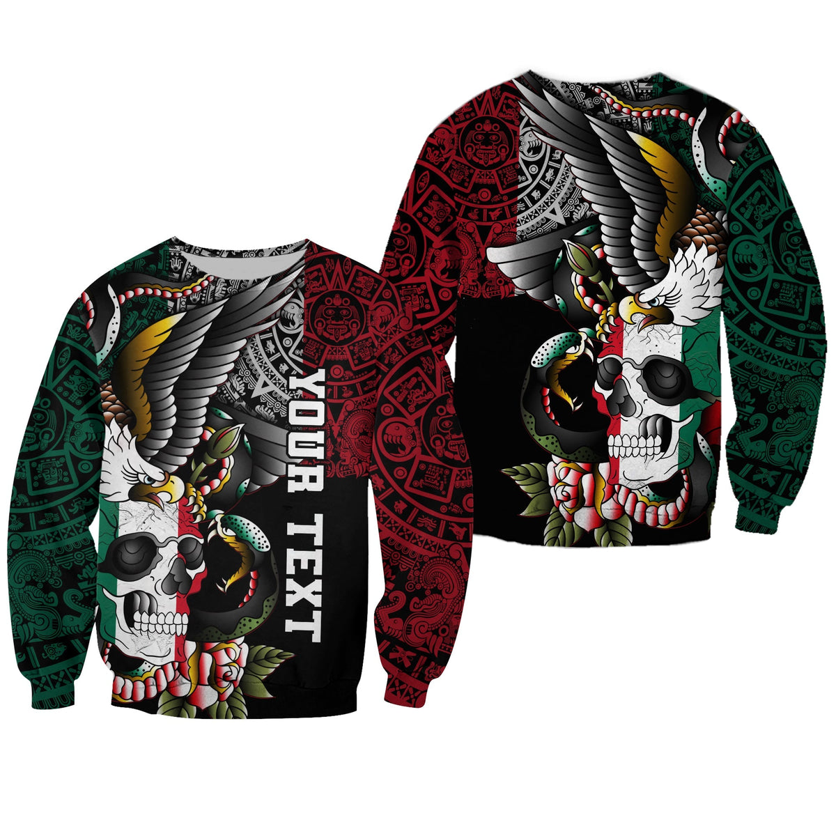 custom-mexico-sweatshirt-mexican-skull-eagle-with-angry-snake