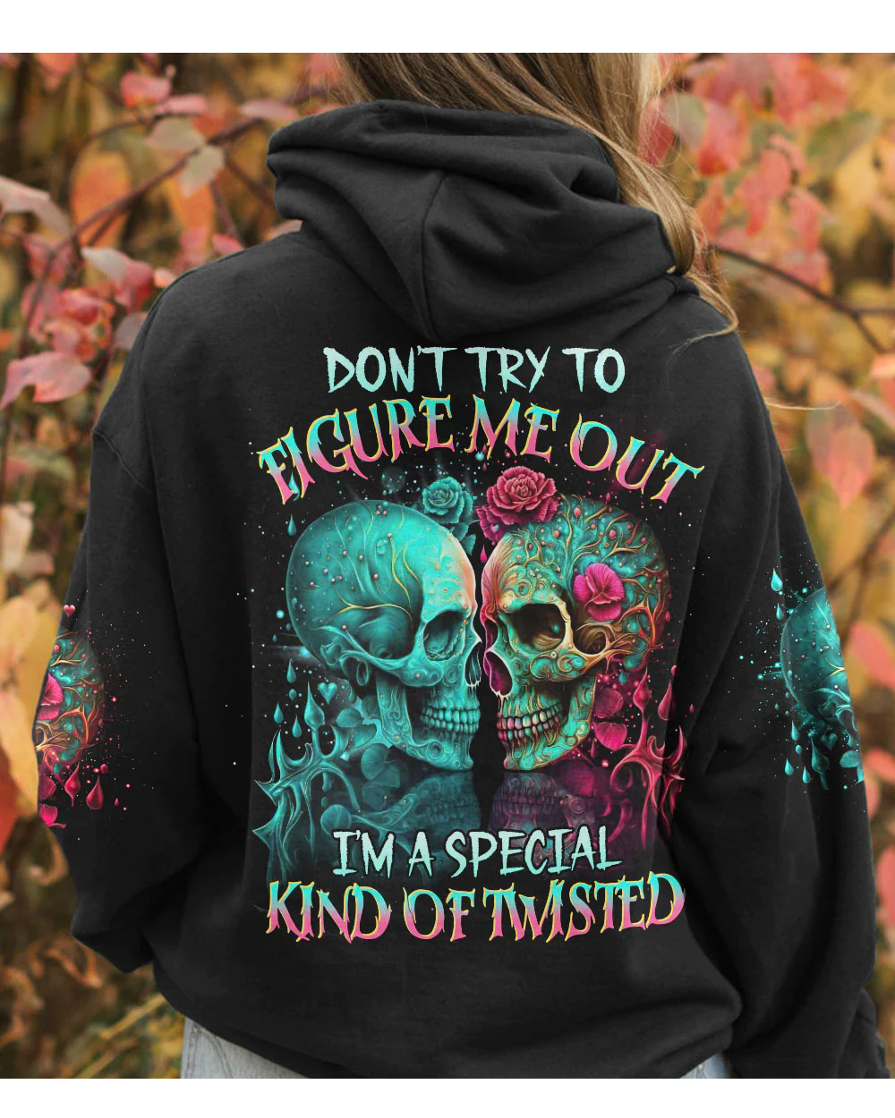 Couple Skull Hoodie - Wonder Print Shop