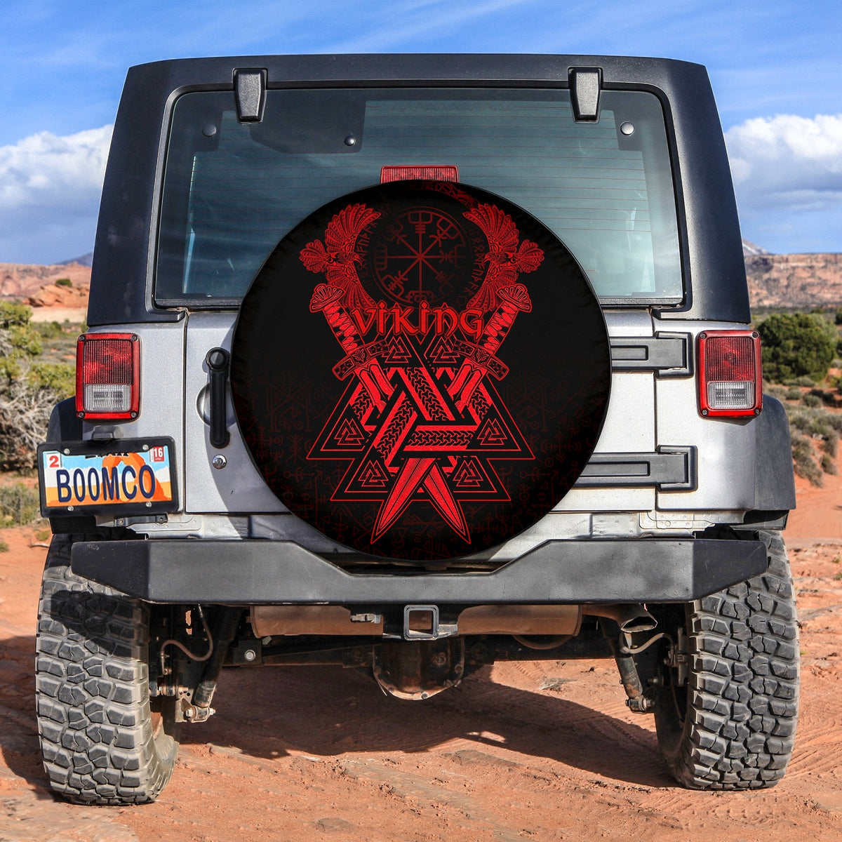 custom-viking-spare-tire-cover-valknut-raven-symbol-celtic-vegvisir-red-color