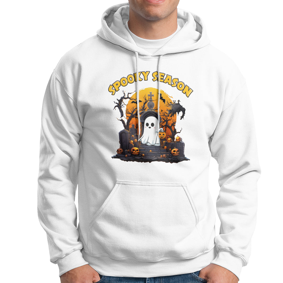 Halloween Hoodie Spooky Season Ghost Boo Scary Night Halloween Costume - Wonder Print Shop