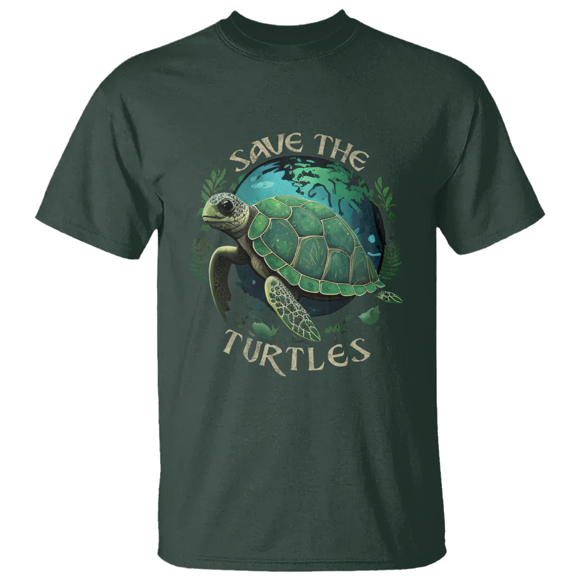 Earth Day T Shirt Save The Turtles Ocean Day Crisis Environmental Activism - Wonder Print Shop