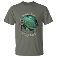 Earth Day T Shirt Save The Turtles Ocean Day Crisis Environmental Activism - Wonder Print Shop