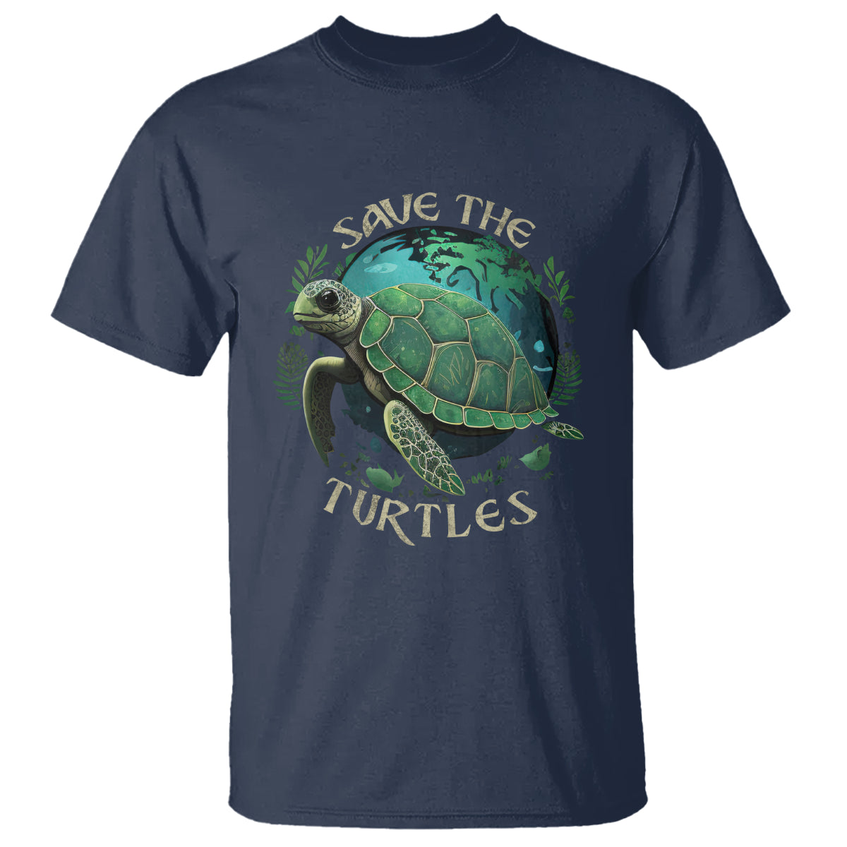 Earth Day T Shirt Save The Turtles Ocean Day Crisis Environmental Activism - Wonder Print Shop
