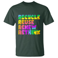 Earth Day T Shirt Recycle Reuse Renew Rethink Earth Day Environmental Activism - Wonder Print Shop