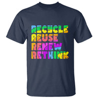 Earth Day T Shirt Recycle Reuse Renew Rethink Earth Day Environmental Activism - Wonder Print Shop