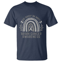 Brain Cancer T Shirt Brain Cancer Awareness Shirt Go Gray In May Ribbon Rainbow - Wonder Print Shop