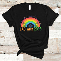 Medical Lab Tech T Shirt Lab Week 2023 Medical Laboratory Science Lab Rainbow - Wonder Print Shop