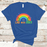 Medical Lab Tech T Shirt Lab Week 2023 Medical Laboratory Science Lab Rainbow - Wonder Print Shop
