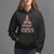 Cute Pink Flamingo Christmas Tree with Hibiscus Merry Xmas Hoodie - Wonder Print Shop