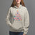 Cute Pink Flamingo Christmas Tree with Hibiscus Merry Xmas Hoodie - Wonder Print Shop