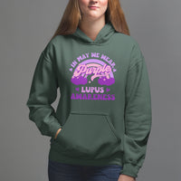 Lupus Awareness Hoodie In May We Wear Purple Lupus Awareness Purple Ribbon Awareness - Wonder Print Shop