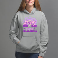 Lupus Awareness Hoodie In May We Wear Purple Lupus Awareness Purple Ribbon Awareness - Wonder Print Shop