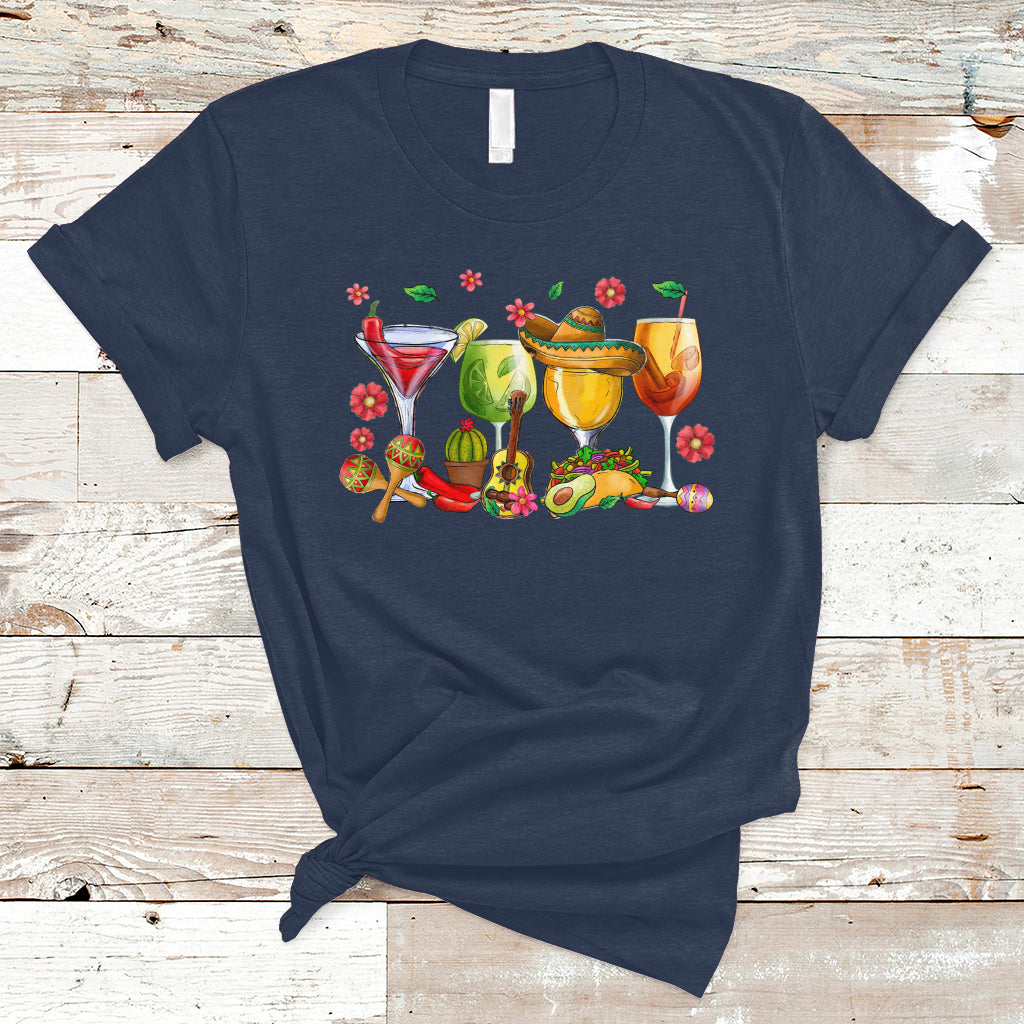 Funny Cinco De Mayo T Shirt Cinco De Mayo Mexico Wine Tequila Mexican Fiesta Party - Wonder Print Shop