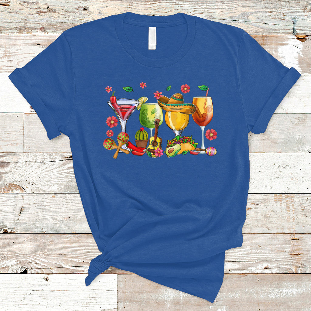 Funny Cinco De Mayo T Shirt Cinco De Mayo Mexico Wine Tequila Mexican Fiesta Party - Wonder Print Shop