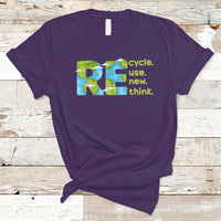 Earth Day T Shirt Recycle Reuse Renew Rethink Outfit For Earth Day 2023 - Wonder Print Shop