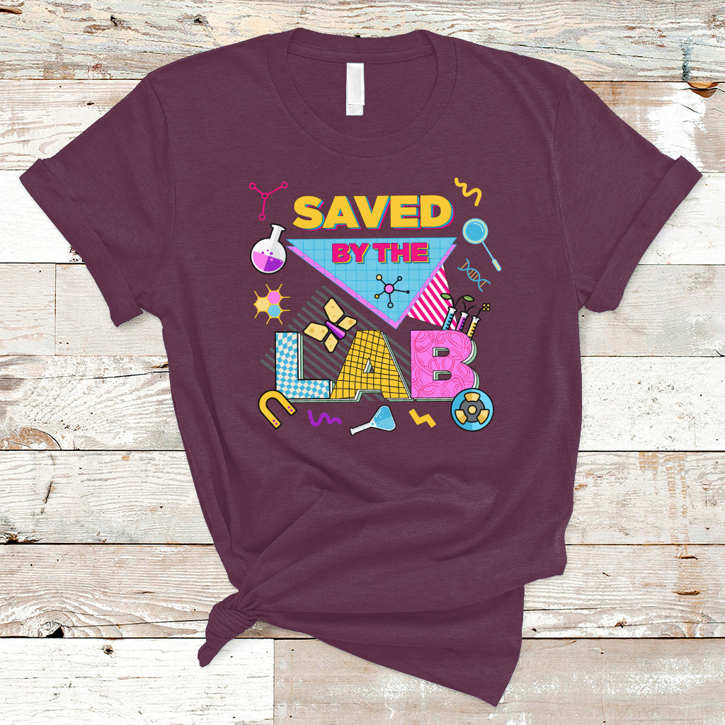 Medical Lab Tech T Shirt Lab Week 2023 Saved By The Lab Retro Medical Laboratory Tech - Wonder Print Shop
