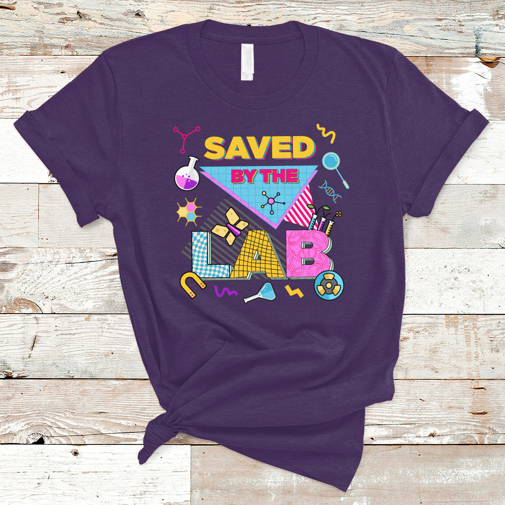 Medical Lab Tech T Shirt Lab Week 2023 Saved By The Lab Retro Medical Laboratory Tech - Wonder Print Shop