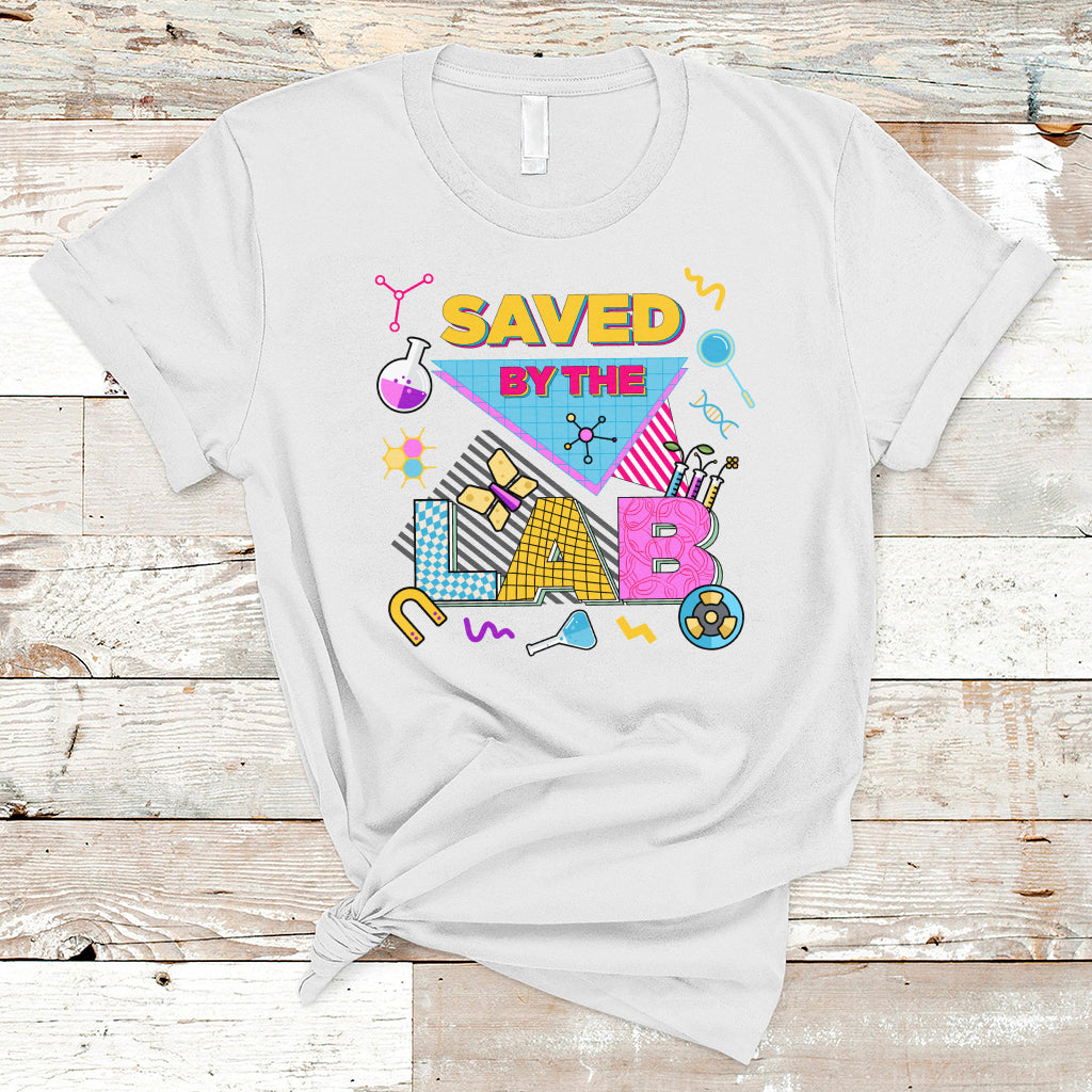 Medical Lab Tech T Shirt Lab Week 2023 Saved By The Lab Retro Medical Laboratory Tech - Wonder Print Shop