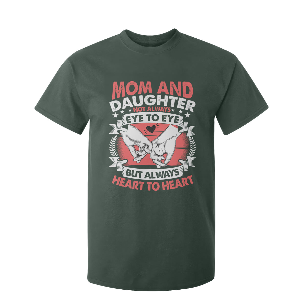 Mom and Daughter Always Heart To Heart Mothers Day T Shirt For Kid TS02