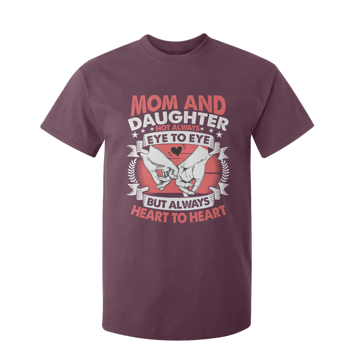 Mom and Daughter Always Heart To Heart Mothers Day T Shirt For Kid TS02