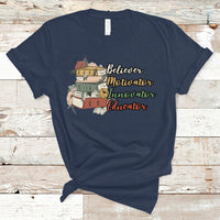 Teacher T Shirt Believer Motivator Innovator Educator Teach Inspire Love Teacher T-Shirt, Back To School Shirt, Gift For Teacher, Funny Teaching - Wonder Print Shop