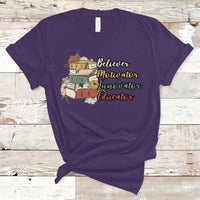Teacher T Shirt Believer Motivator Innovator Educator Teach Inspire Love Teacher T-Shirt, Back To School Shirt, Gift For Teacher, Funny Teaching - Wonder Print Shop